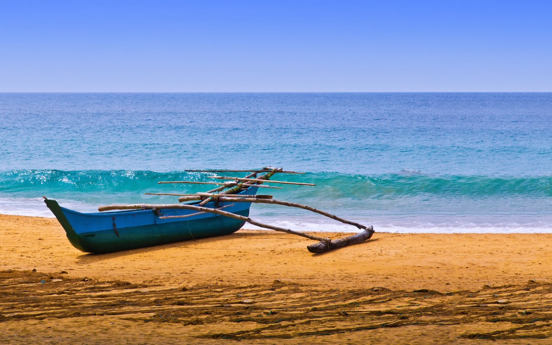 Fisherman Boat on the Beach, Sri Lanka